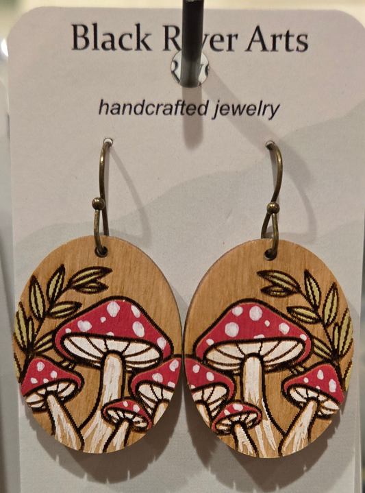 Mushrooms Dangle Earrings