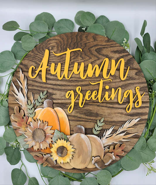 Autumn Greetings, 18"