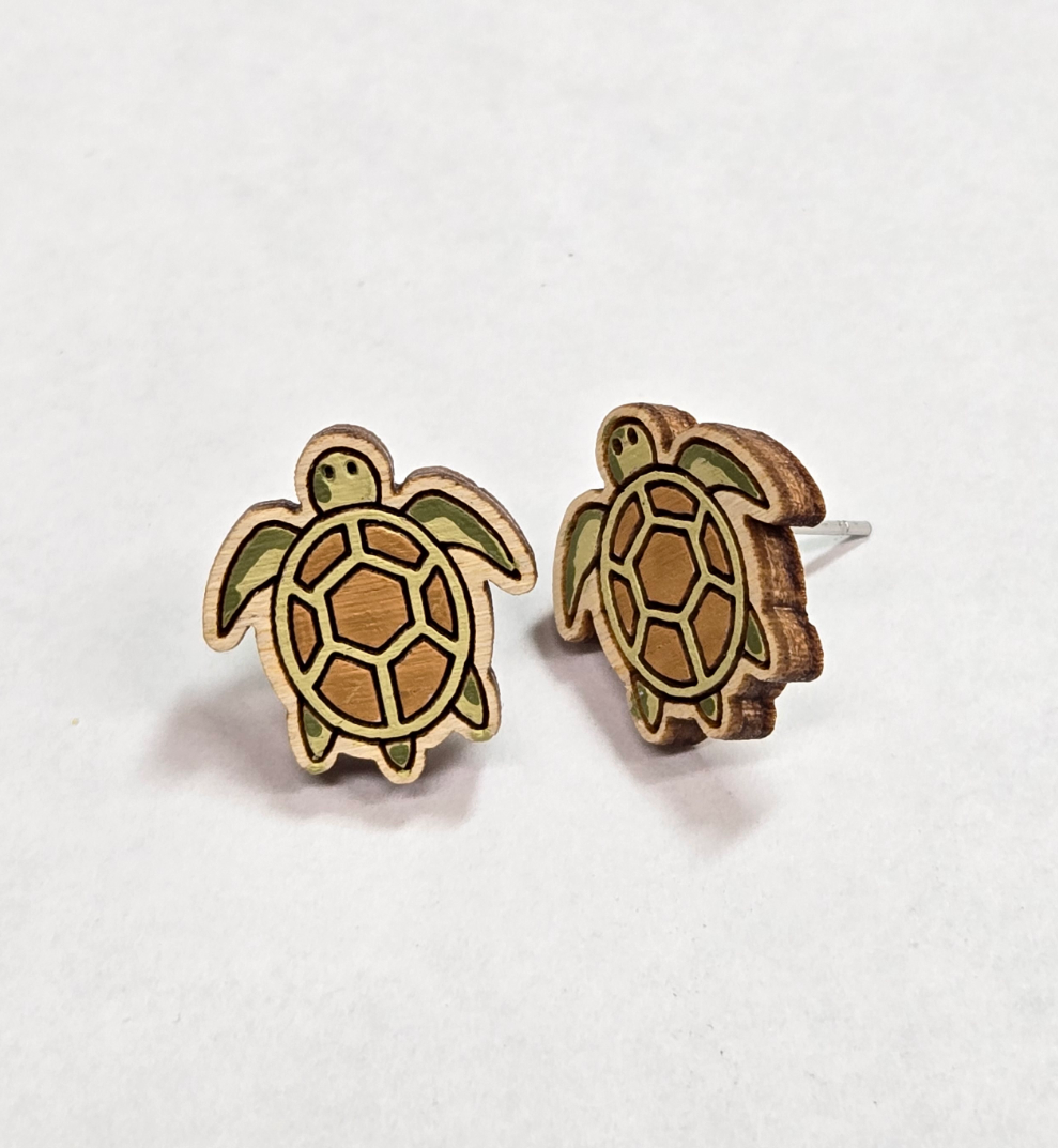 Sea Turtle Stud Earrings