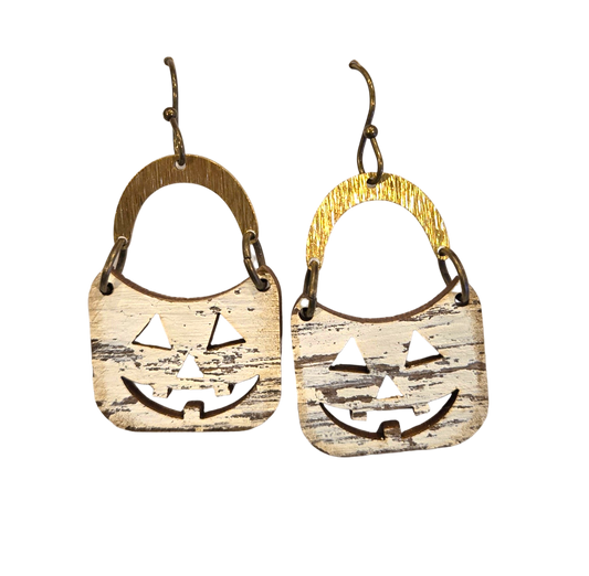 Jack O Lantern Dangle Earrings