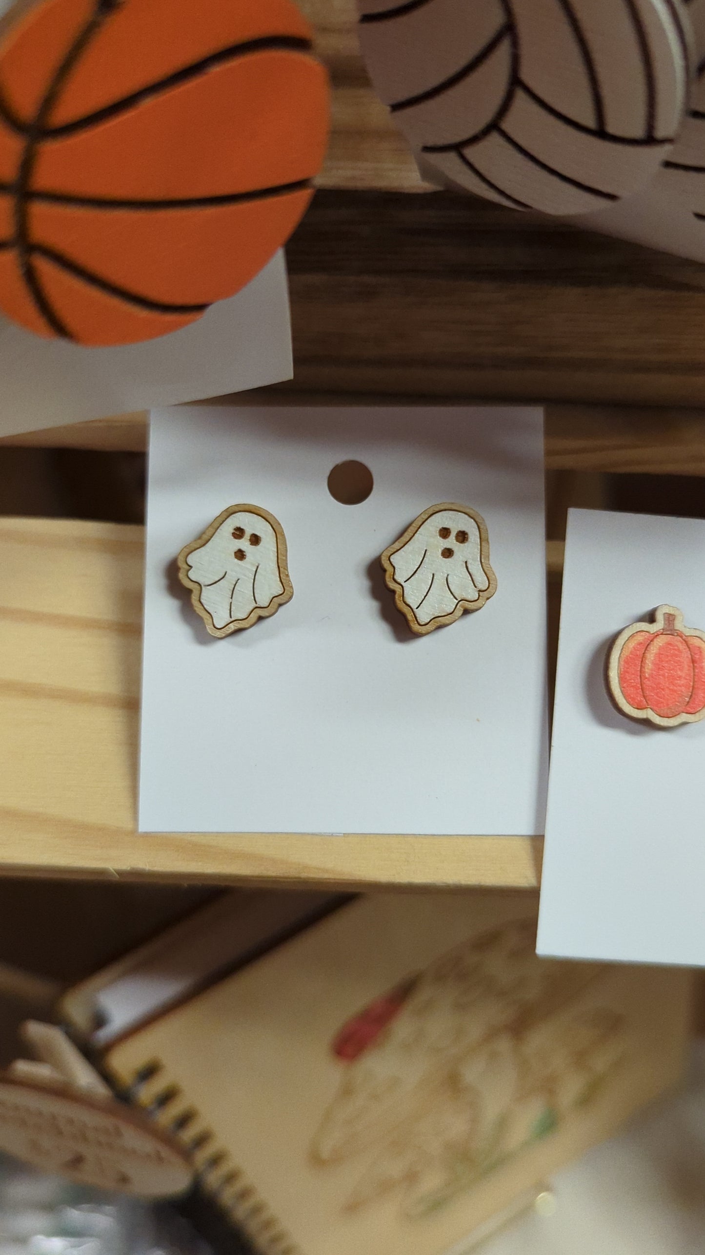 Ghost Stud Earrings