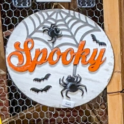 Spooky Halloween Spider Sign, 18"