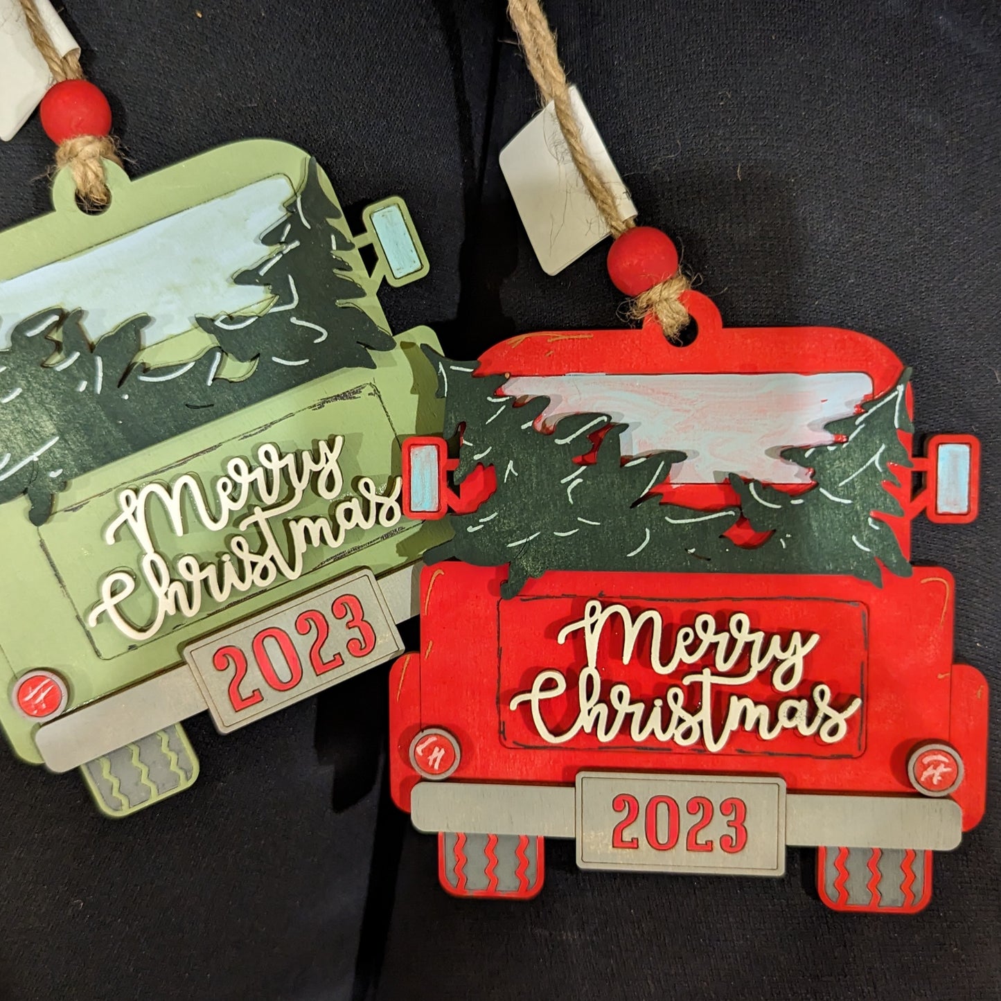 Truck Merry Christmas Tree Ornament 2023