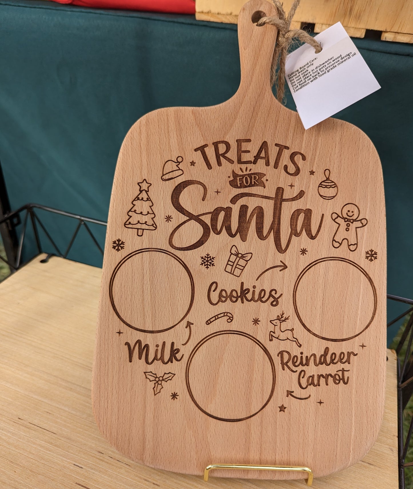 Treats for Santa Serving Board