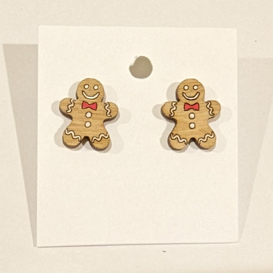 Gingerbread Stud Earrings
