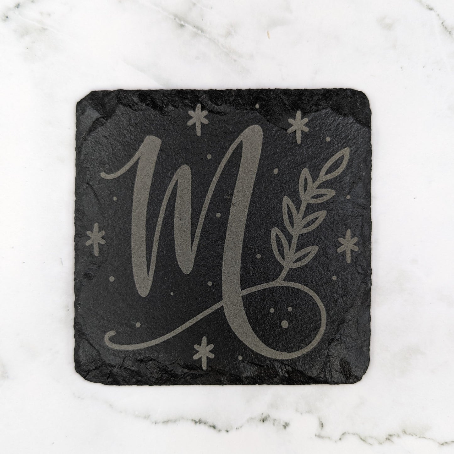 Monogram Slate Coasters