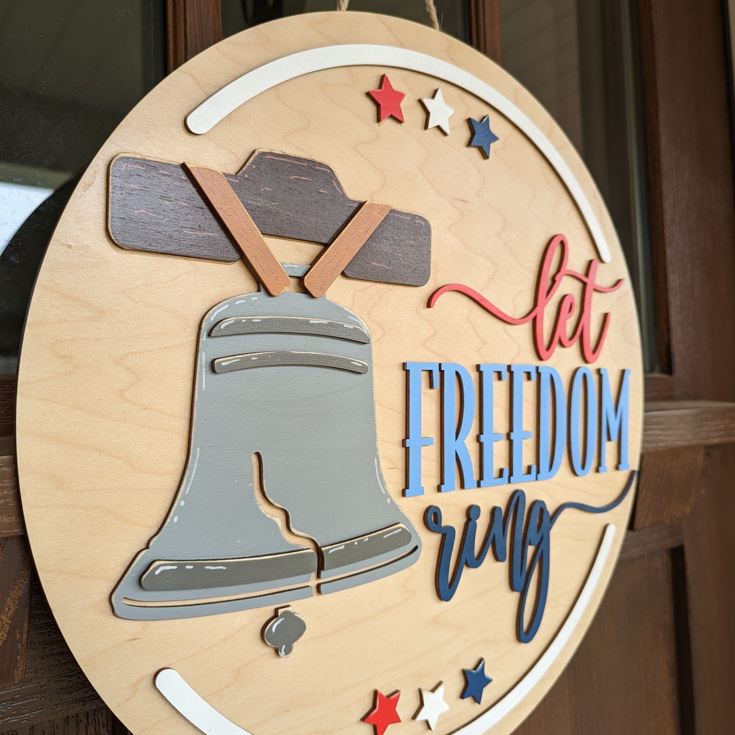 Let Freedom Ring Sign, 15" Round