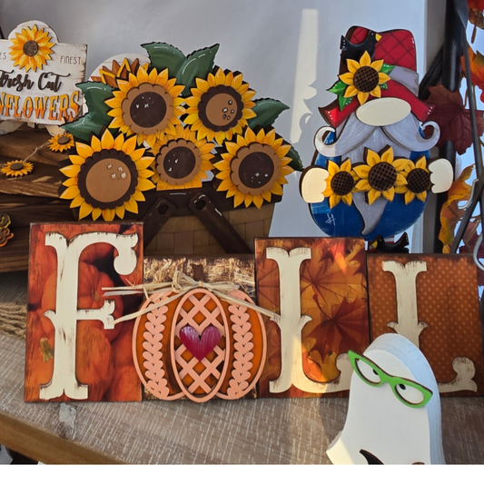 Fall Word Block, Pumpkin