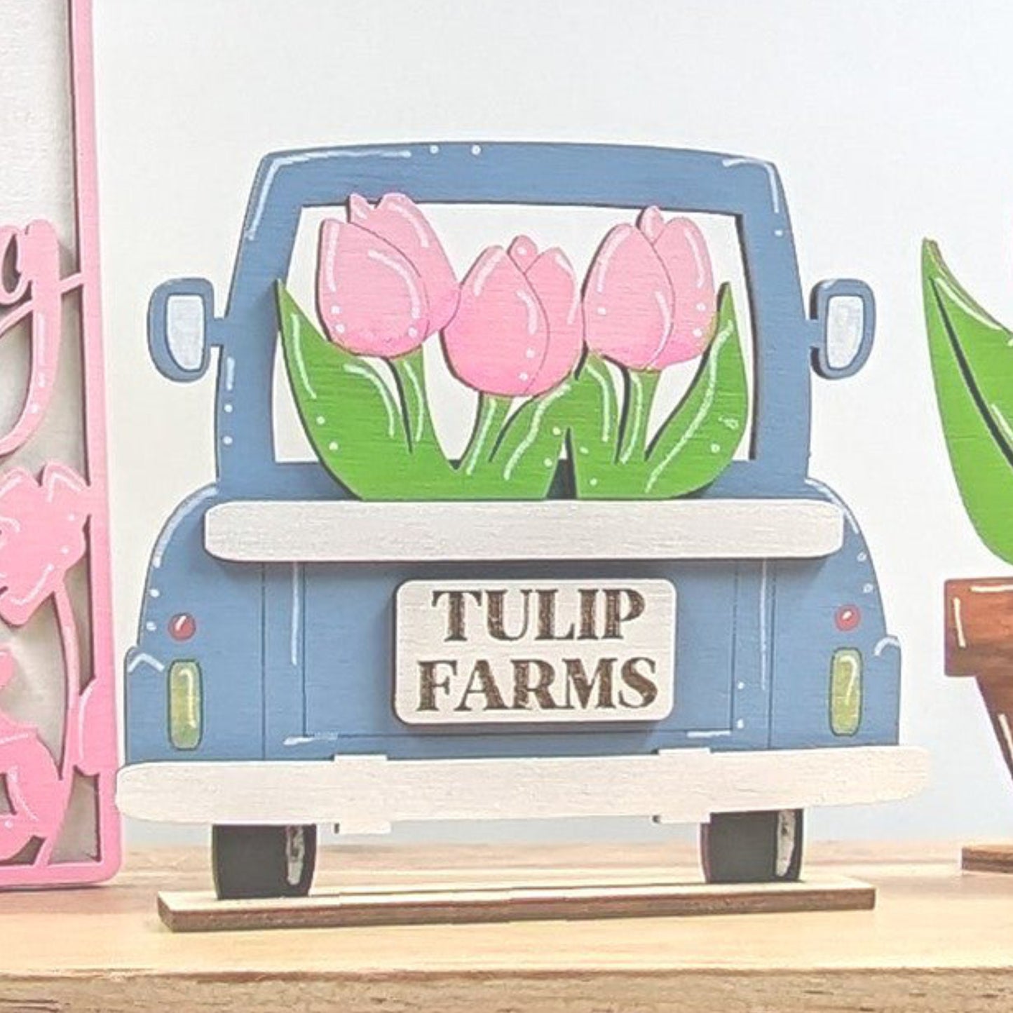 Spring Tiered Tray Decor, Sold Individually