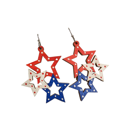 Star Cluster Dangle Earrings