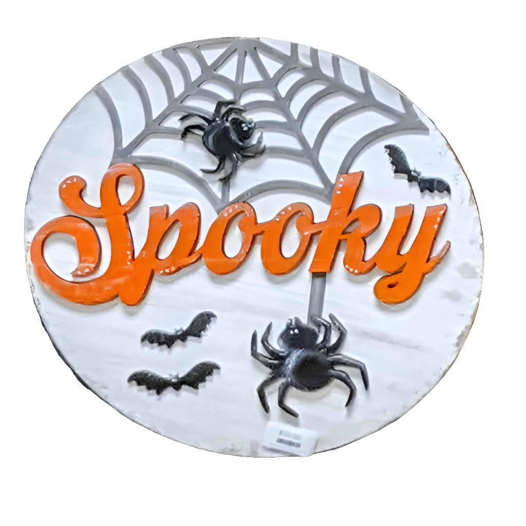 Spooky Halloween Spider Sign, 18"