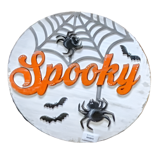 Spooky Halloween Spider Sign, 18"