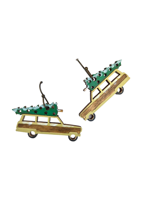 Christmas Vacation Car Dangle Earrings