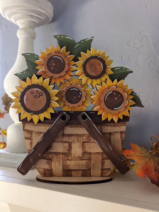 Sunflower Basket Tabletop Display