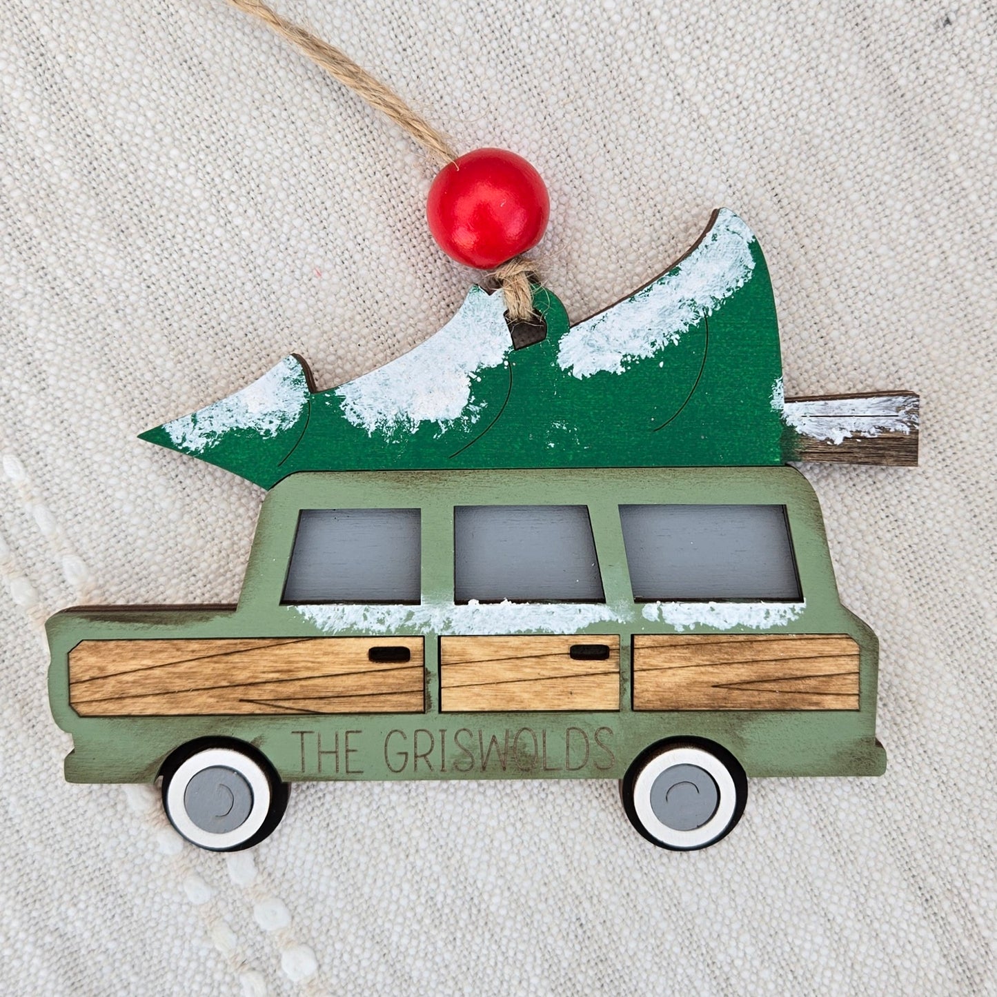 Family Car Christmas Ornament