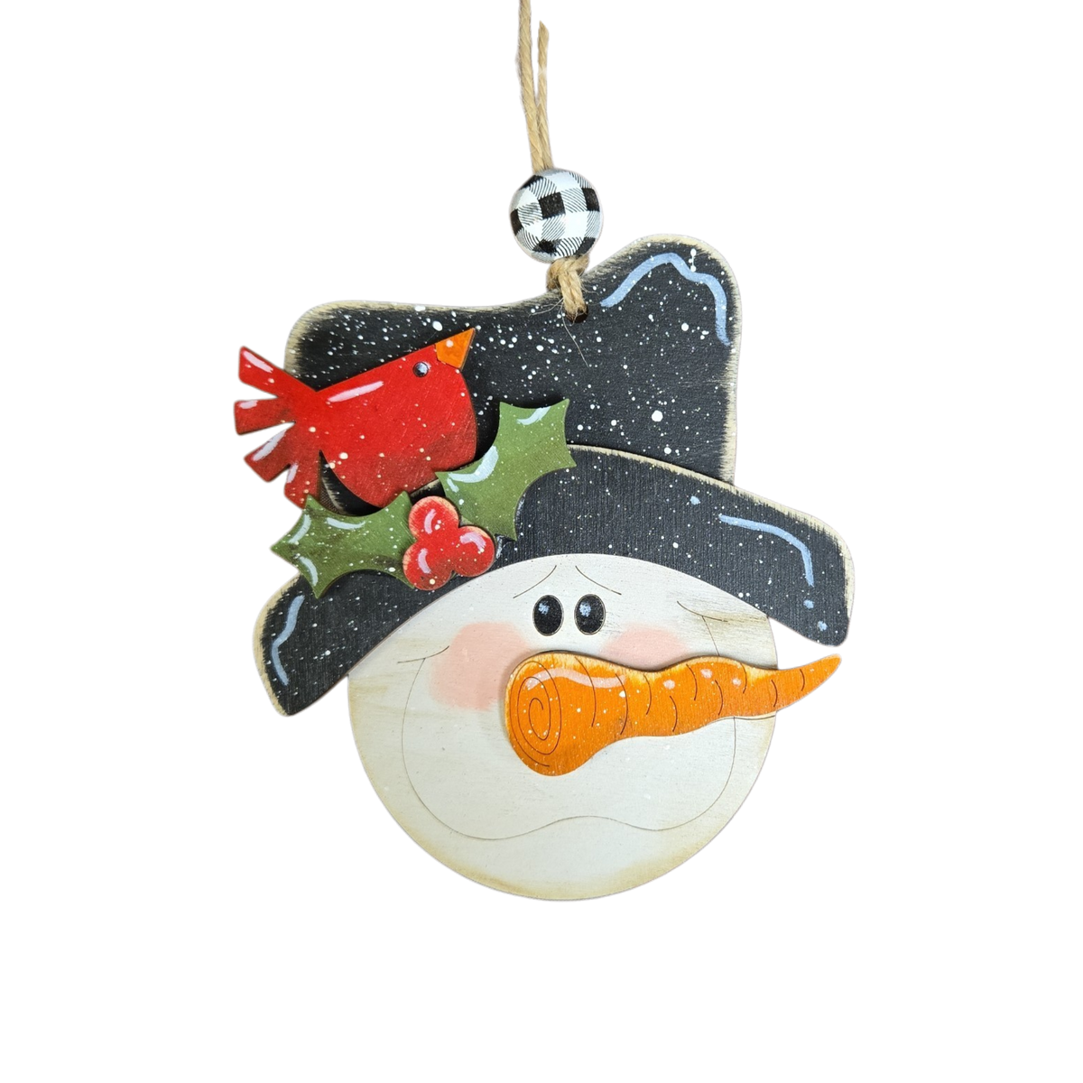 Snowman Face Ornament