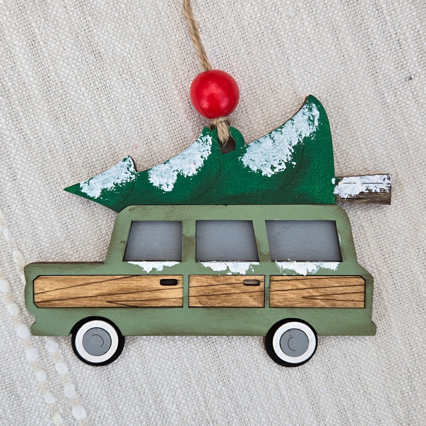 Family Car Christmas Ornament