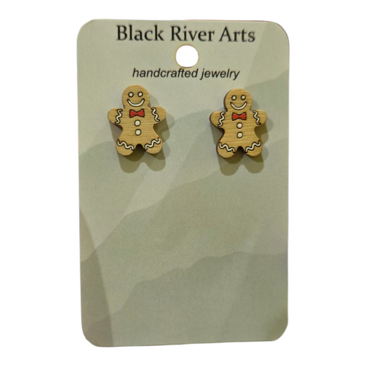 Gingerbread Stud Earrings