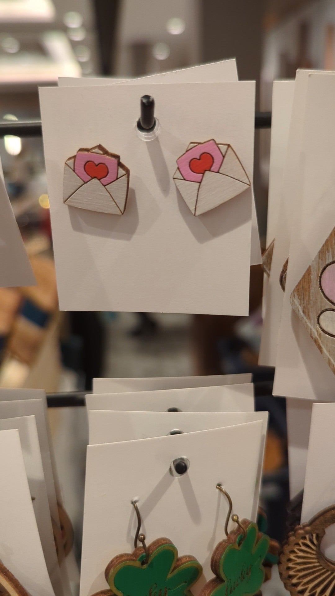 Love Letter Stud Valentine's Day Earrings