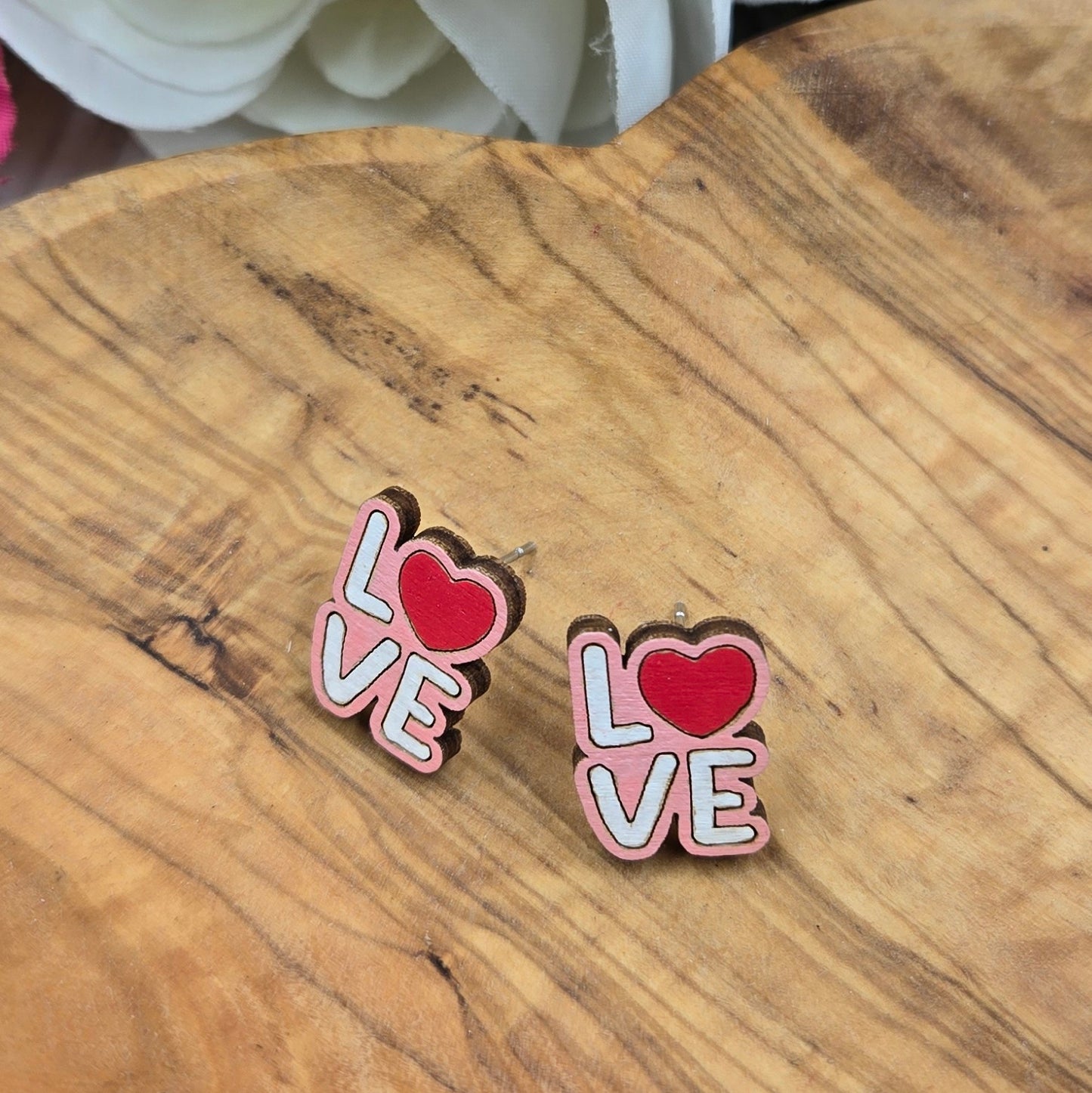 LOVE Stud Valentine's Day Earrings
