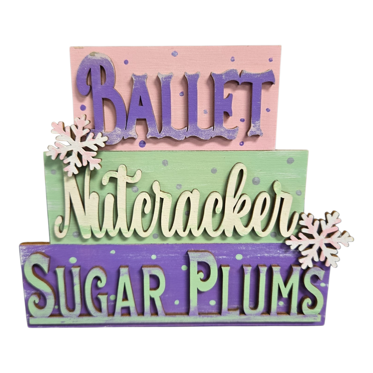 Nutcracker Ballet 6 pc Set for Tiered Tray
