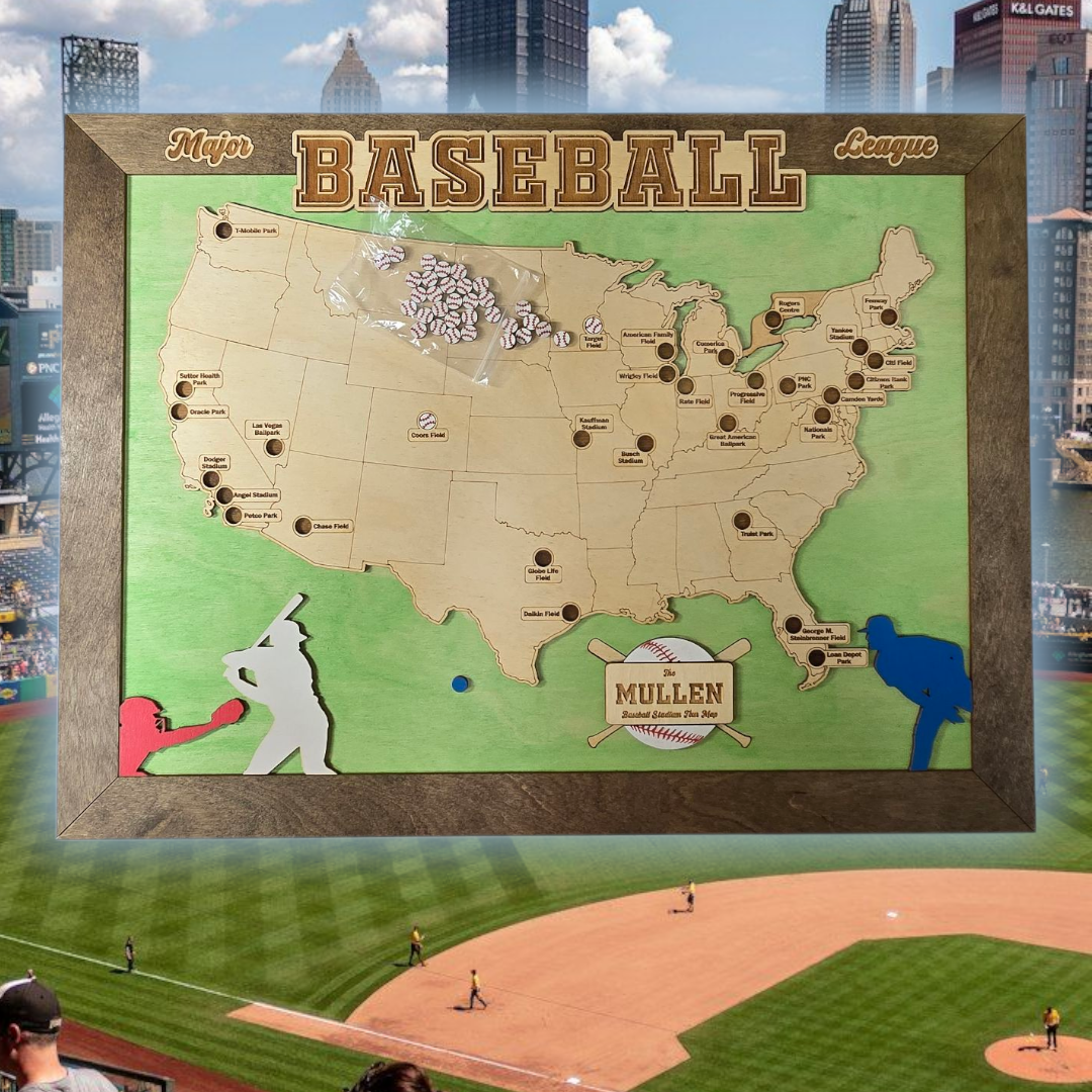Baseball Stadium USA Map