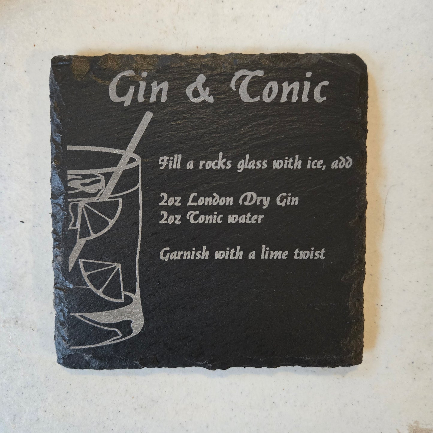 Adult Beverage Slate Coasters