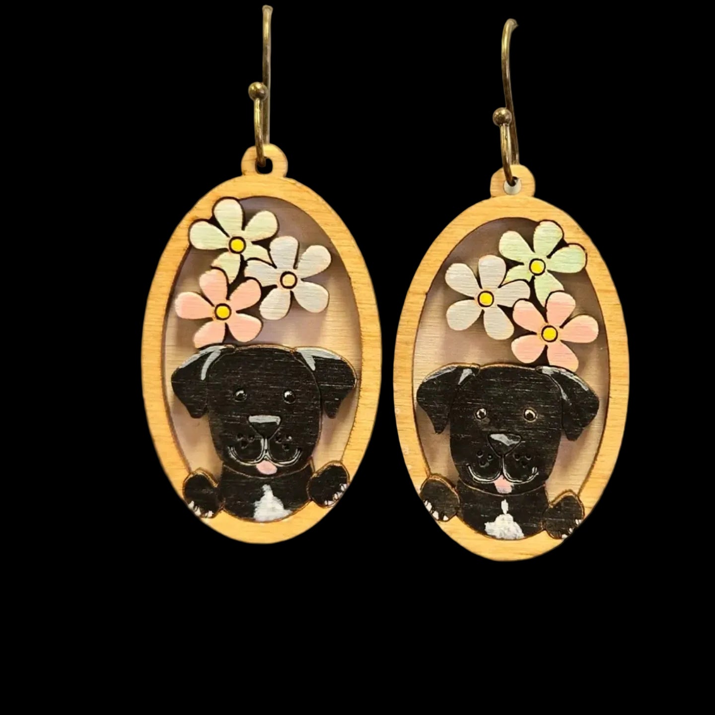 Dog Dangle Earrings