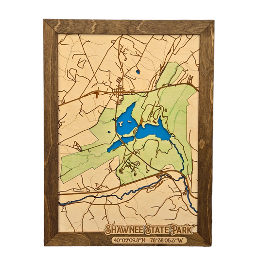 Shawnee State Park PA Map