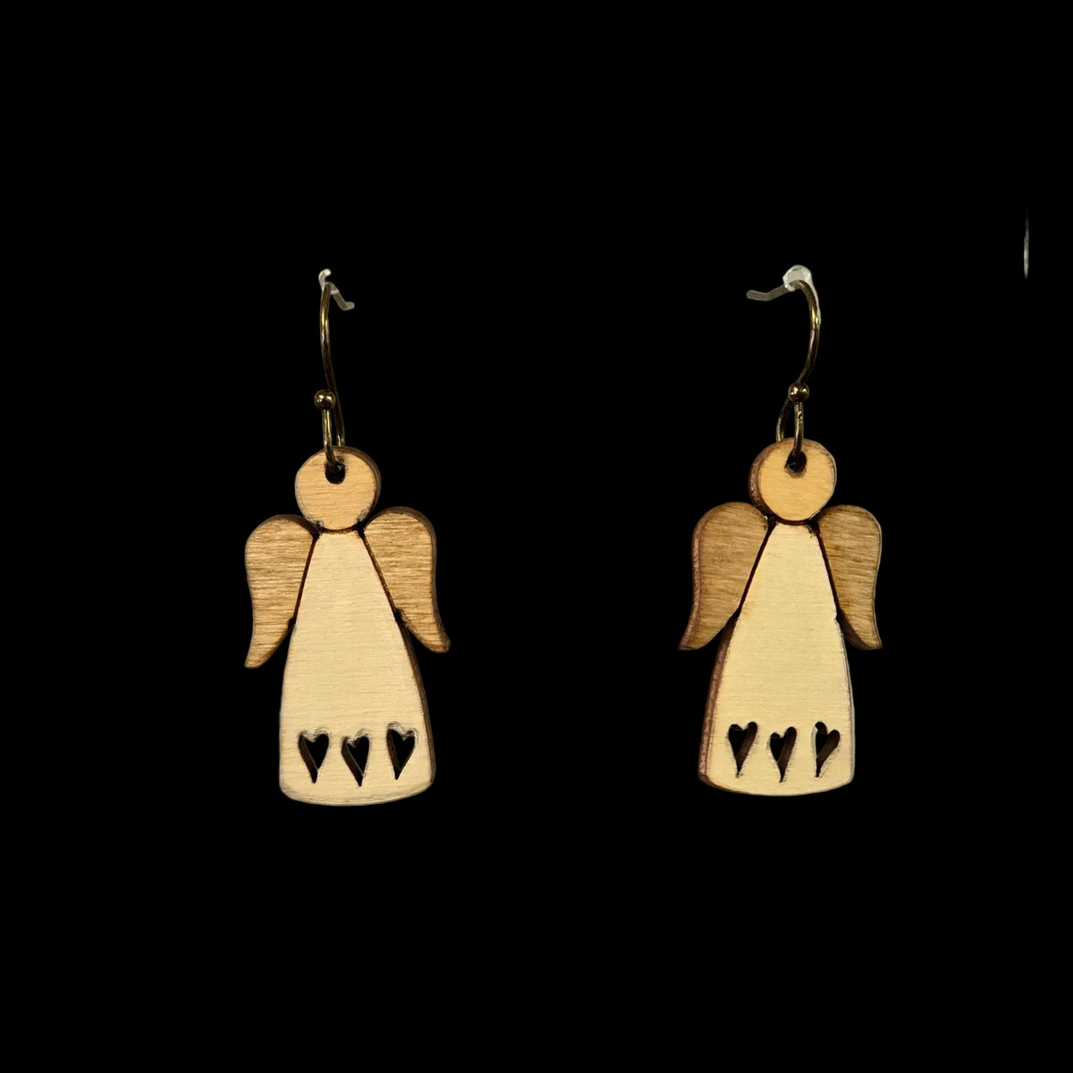 Angel Dangle Christmas Earrings
