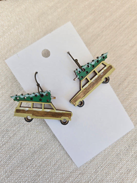 Christmas Vacation Car Dangle Earrings