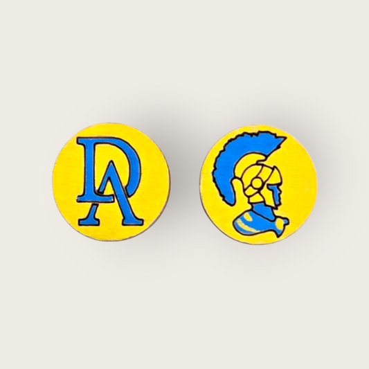 Derry Area School District Trojans Stud Earrings