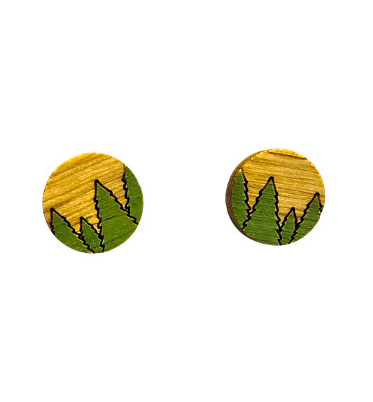 Pine Trees Stud Earrings
