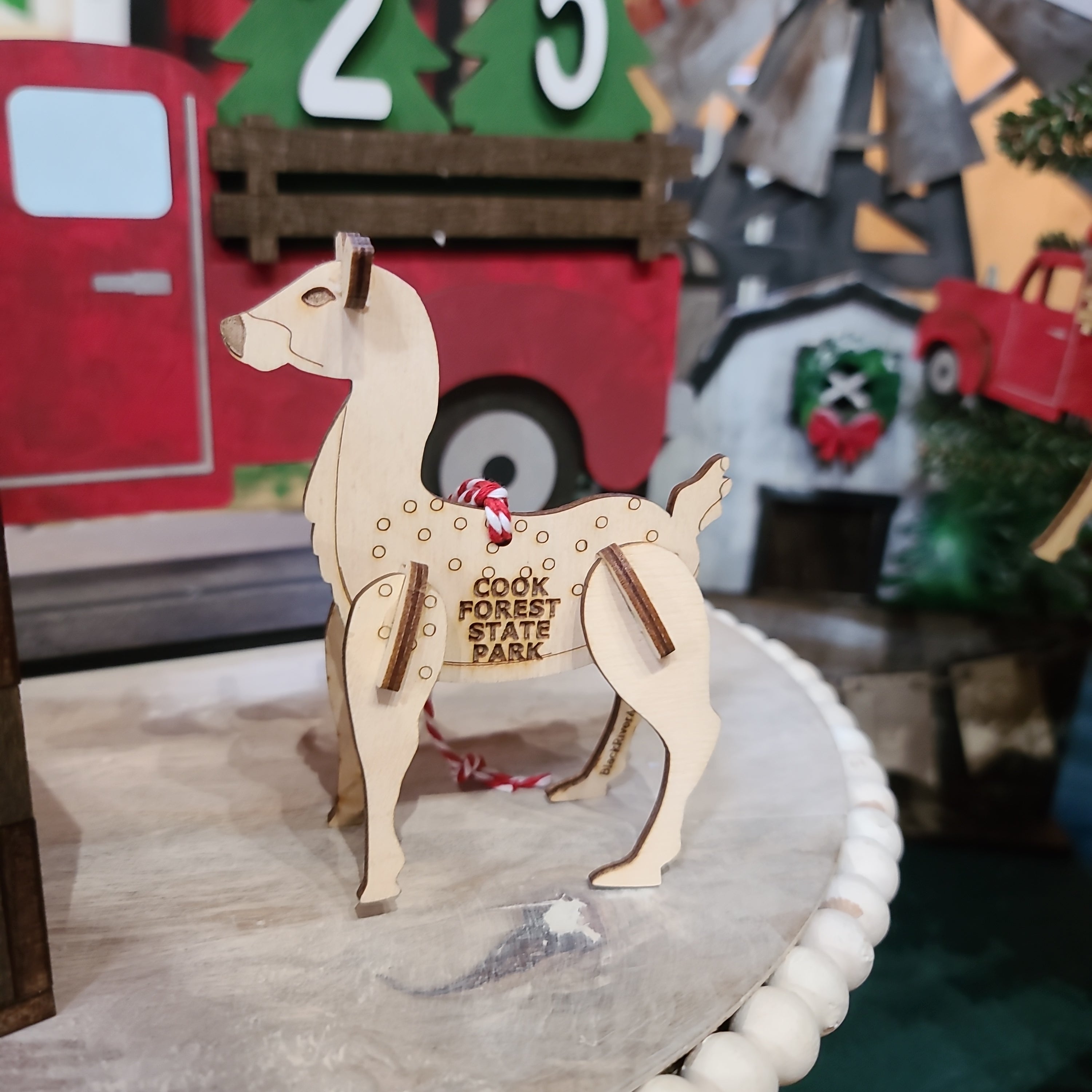 3D Deer Ornament Cook Forest State Park PA