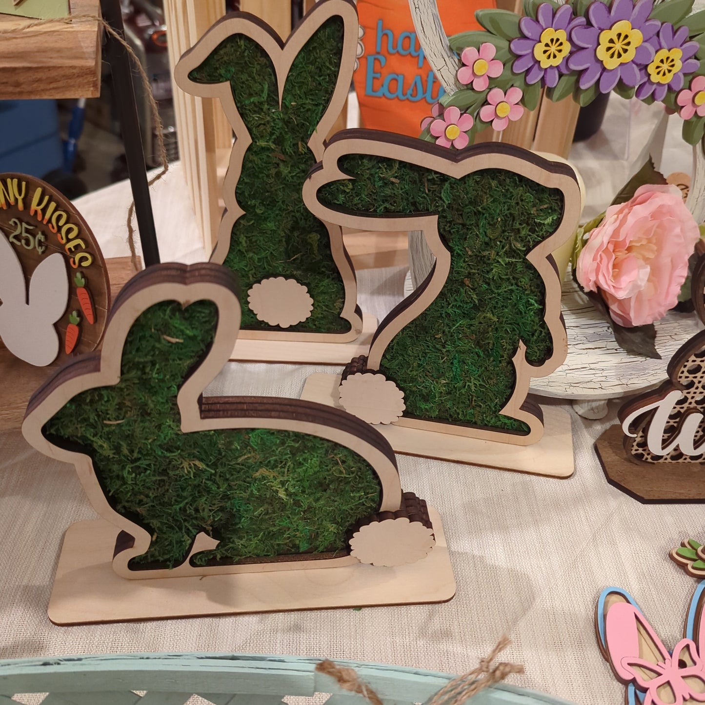 Easter Bunny with grass insert
