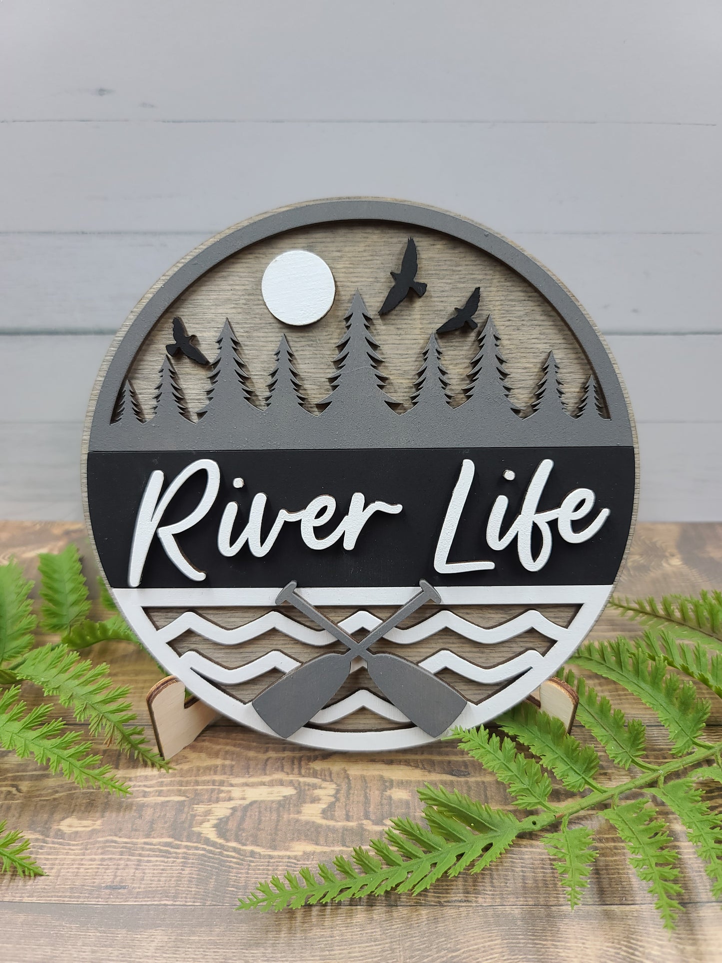 River Life Round Sign 6"