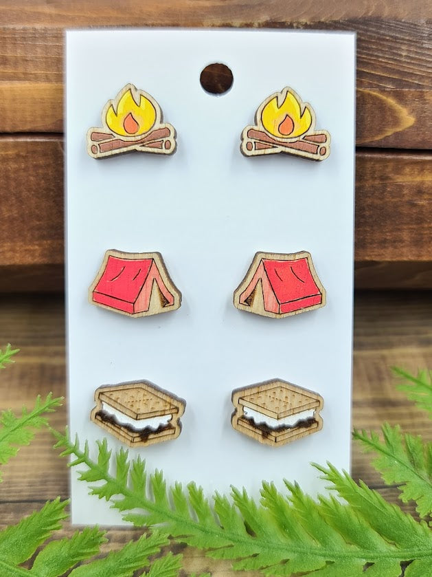 Tent Stud Earring Set