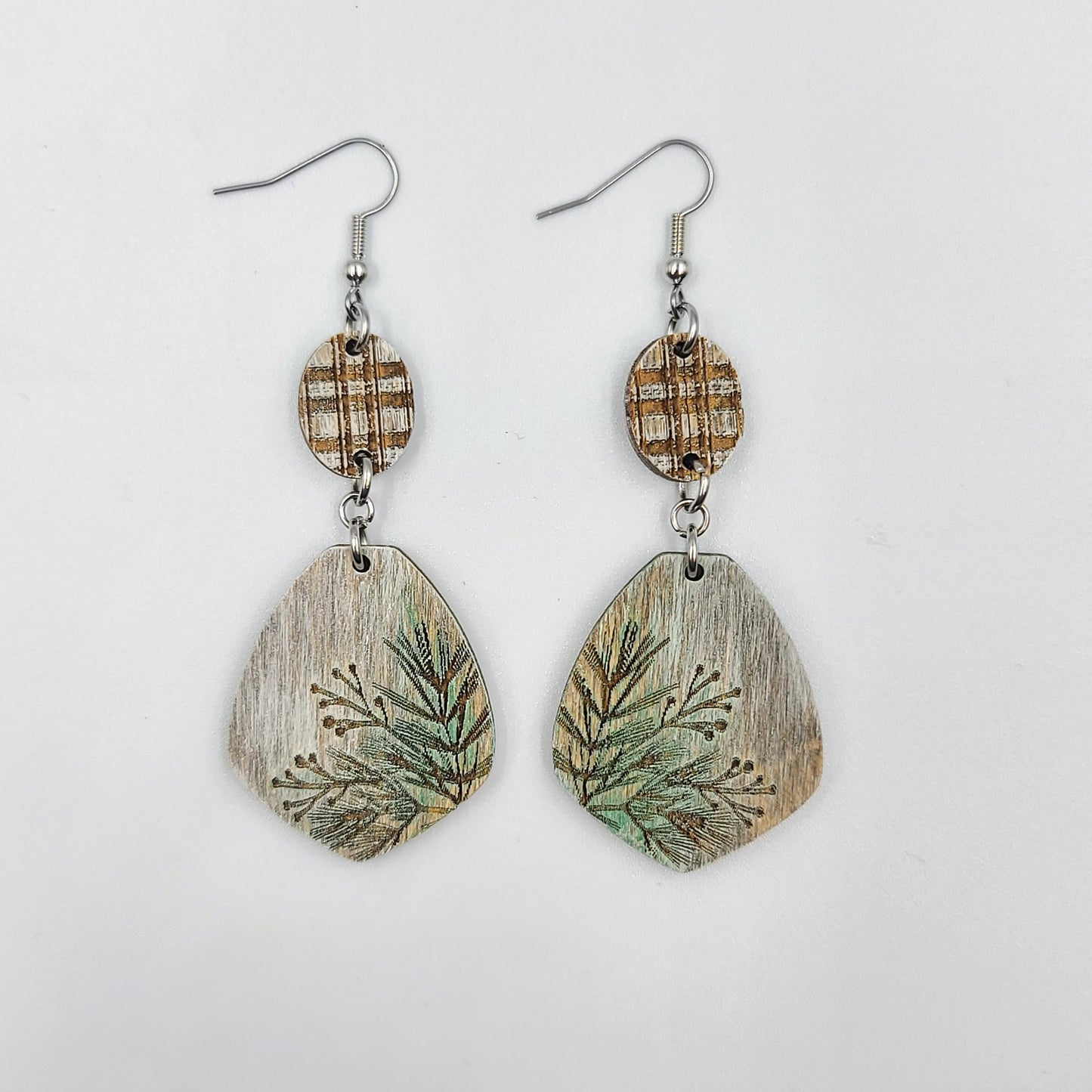 Pine Branch Dangle Earrings