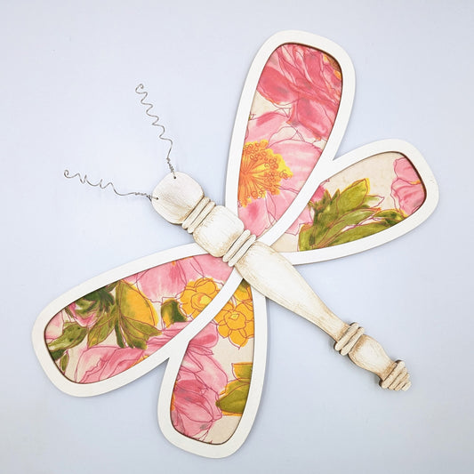 Floral Dragonfly Wall Hanging