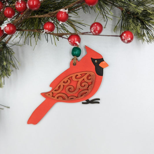Cardinal Silhouette Ornament