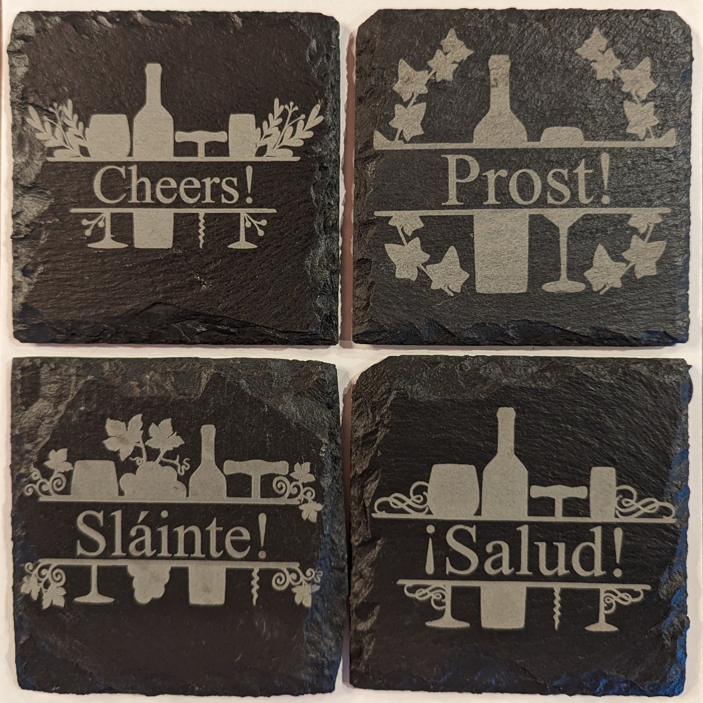 Adult Beverage Slate Coasters