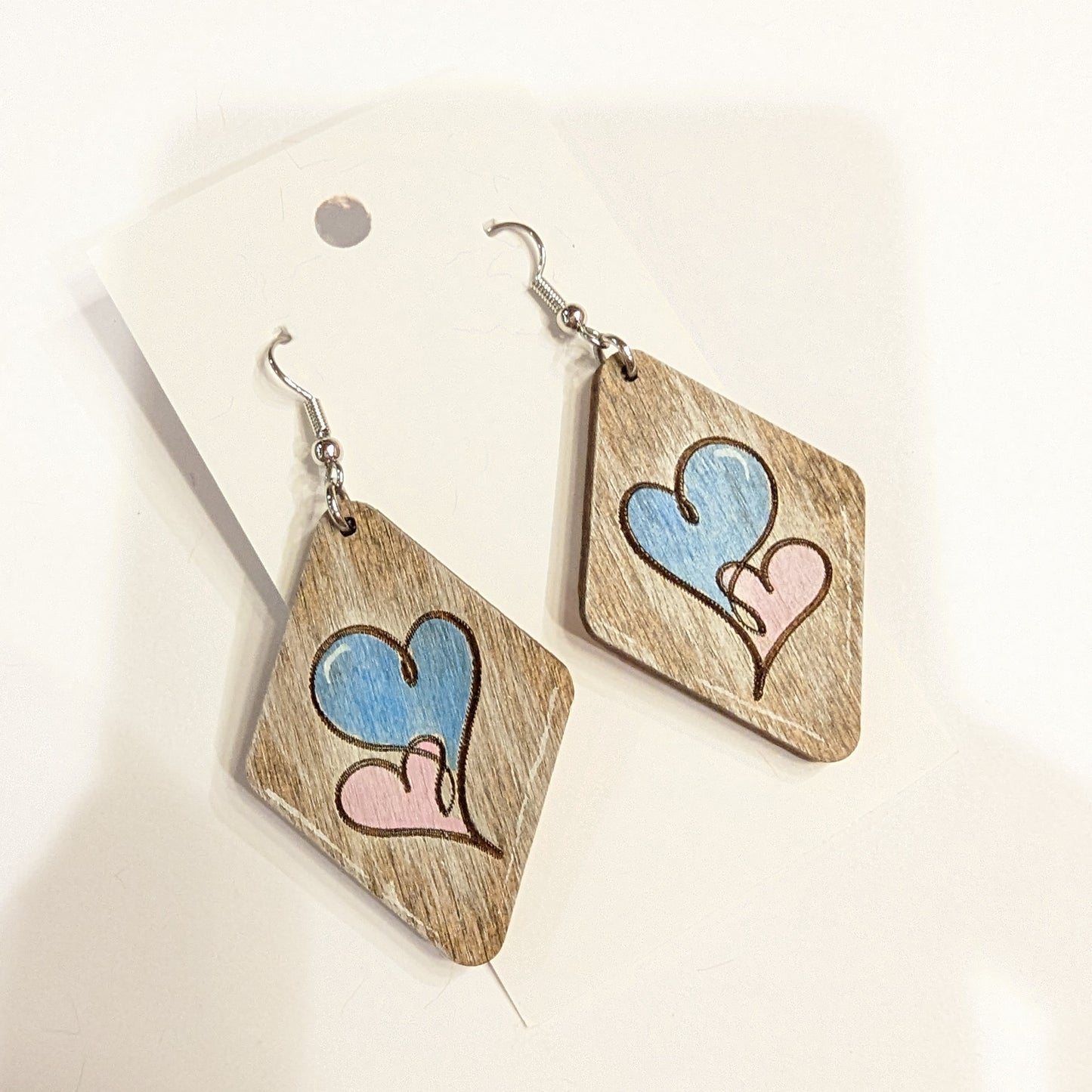 Hearts Diamonds Valentine's Day Earrings