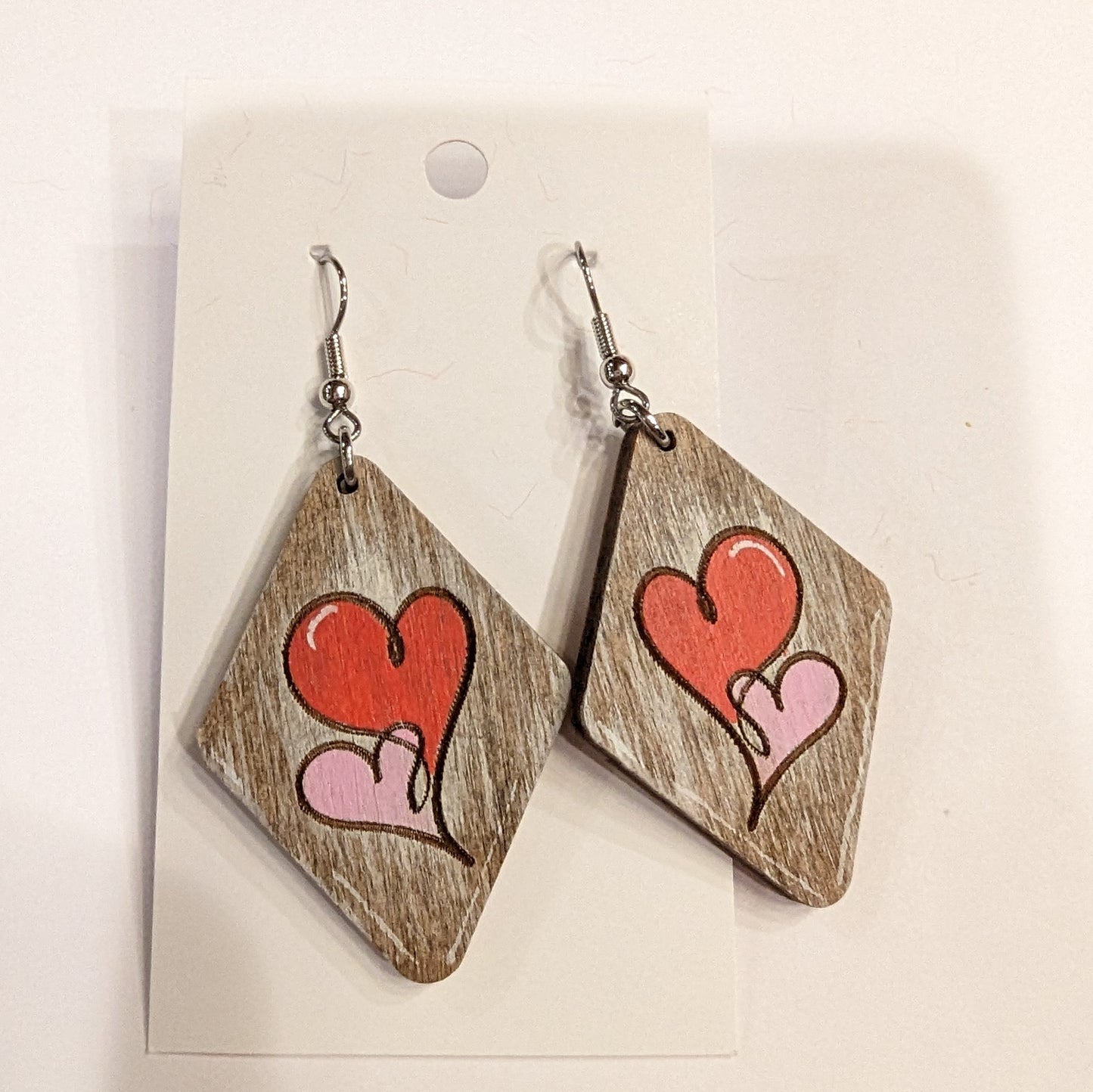 Hearts Diamonds Valentine's Day Earrings