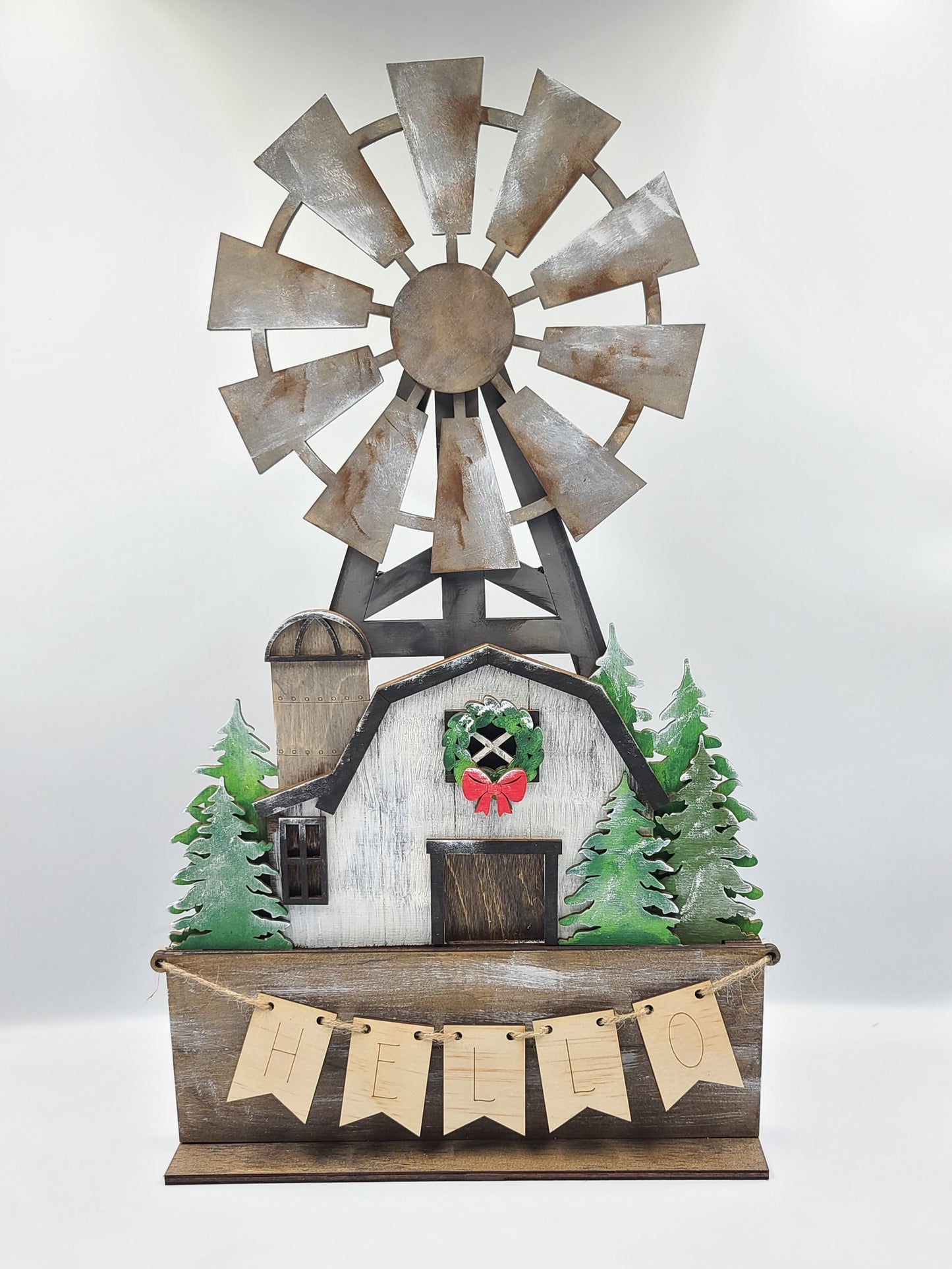 Barn Windmill Tabletop Decor